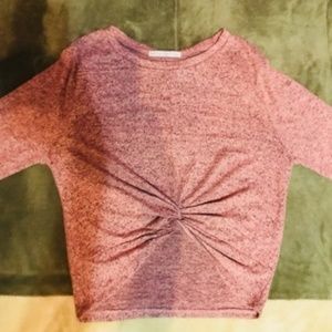 Nice long sleeve shirt cropped from the front